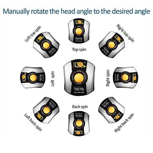 Ping Pong Robot Machine with 36 Different Spin Balls Table Tennis Robots Automatic Ball Machine for Training - color: Upgrade Version