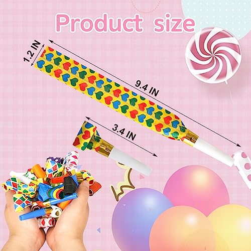 Chshhuao 50 Pcs Funny Blowouts Blow Horns Birthday Party Whistles New Years Party Favors