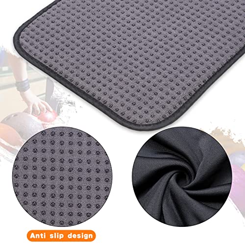 Zhanmai 3 Pcs Bowling Basics Accessories Kit, Bowlings Ball Polisher Bag and 2 Pieces 10"x 8" Microfiber Bowling Ball Towel with Easy-Grip Dots See Saw Bag Cleaner Set for Bowlers Men Women