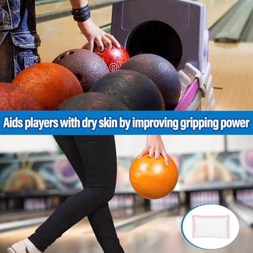 Simgoing Bowling Rosin Grip Bag Bowling Accessories Kit Grip Sack Powder Bag for Drying Hand for Golf Tennis Lifting Rock Climbing Gymnastics Baseball Softball