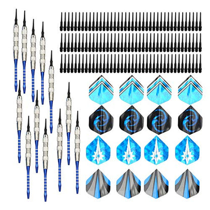 RiToEasysports Soft Tip Darts Set, Removable Aluminum Alloy Rods, Darts for Beginners Professionals Christmas Birthday Gift