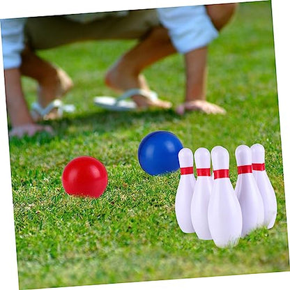 Abaodam 1Set Bowling for Indoor PU Bowling Game with Pins Balls Fun Exercise for Boys Enhances Coordination Observation Skills