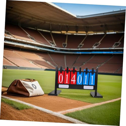 Holibanna Weatherproof Portable Tabletop Scorekeeper Flip Scoreboard for Basketball Football Tennis Volleyball with Stable Freestanding Base and Thickened Construction
