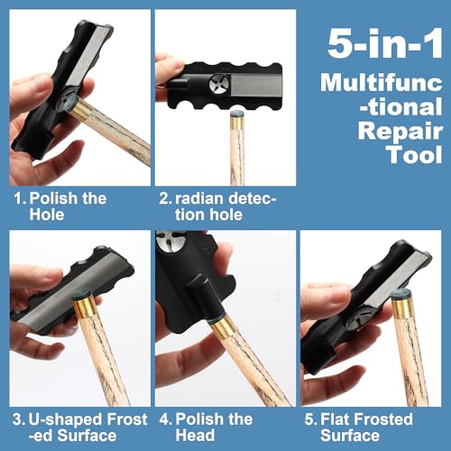 36pcs Pool Cue Repair Kit 12 Billiard Cue Tips, 2 Pool Cue Tip Clamps, 5 Ferrules, 12 Chalk Cubes 2 Cue Tips Trimmers,1 5in1 Pool Cue Tips Repair Tool, Billiard Cues Replacement Accessories