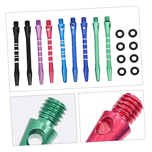 GANAZONO 1set Aluminum Alloy Dart Shafts Metal Dart Stems Portable and Lightweight for Indoor and Outdoor Use Includes