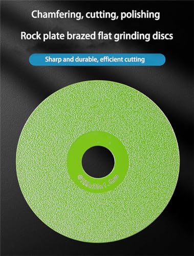 Indestructible disc 5.0 -Rock Plate Flat Grinding Blade, Ceramic Tile, Marble Edge Trimming, 45 Chamfer Grinding Cutting Blade, Ultra Wide fine Sand Sweeping Saw Blade (10)