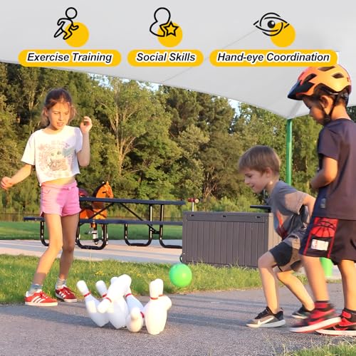 Liberry Toys for 2 3 4 Year Old Boys Girls Christmas Birthday Gift, Toddler Bowling Set White and Colorful