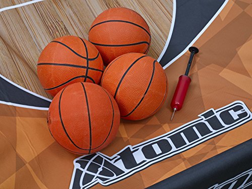 Atomic Slam Dunk Basketball Shootout Includes 4 Miniature Basketballs and Air Pump and Needle