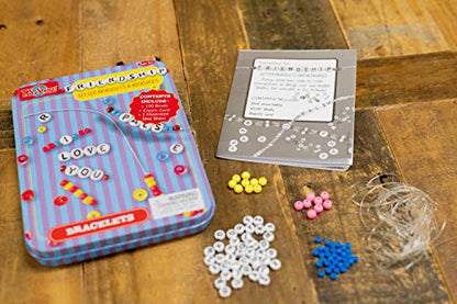 TS Shure by Bendon Friendship Bracelet Mini Craft Activity Tin with 190 Beads and Elastic Cord 51243 - style: Friendship Bracelet Craft Tin