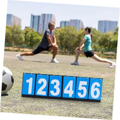 Yardwe Portable Flip Scoreboard for Soccer Basketball Durable Multi Functional Tabletop Game Scorekeeper with Readable Numbers Easy to Use Cloth Design
