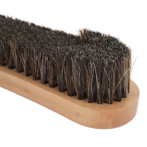 Keenso Pool Table Brush Billiard Table Cleaner Brush 12in Horse Hair with Soft Horsehair for Cleaning Corners Cleaning Efficient