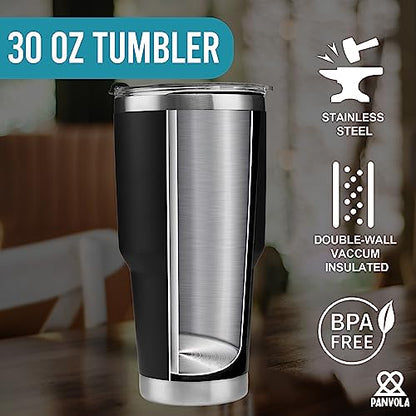 Panvola Stupid Tree Funny Disc Golf Player Vacuum Insulated Tumbler Retro Stainless Steel With Removable Lid Drinkware (30 oz) - style: 30 oz