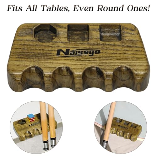 Cue Rest Cue Stick Holder Pool Cue Holder - style: Wood-4 Holes
