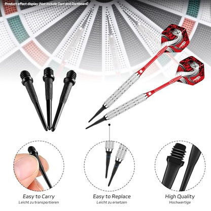 CyeeLife 2BA Thread Soft Tip Dart Points - Plastic Dart Tips - 100/1000 Pack Premium Replacement Dart Accessories - color: 1000pcs-cl11model
