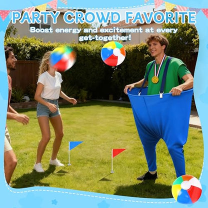 Granny Pants Yard Game Oversized Granny Pants Outdoor Games Party Set - color: Red and Blue