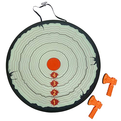 Geospace Axe Throwing Game for Indoor or Outdoor Backyard Target Play for Kids & Adults - Perfect for Kid Birthday Parties, Adult Game Night or Family Fun Activity