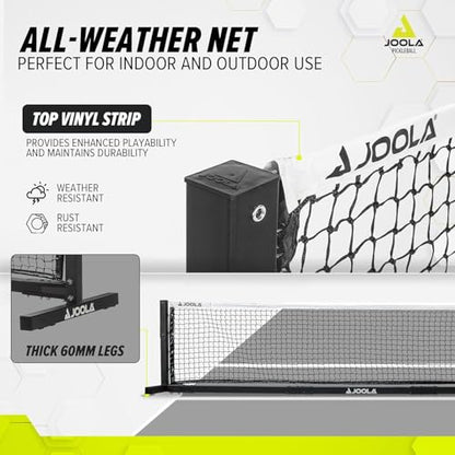 JOOLA Pro Pickleball Net – Portable Outdoor Pickleball Net System – Heavy Duty, Tournament Grade Net for Outside & Indoor Pickleball Courts – Regulation Height & Length