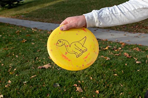 Brachiosaurus Easy-to-Throw Lightweight Disc Golf Mid-Range for Children by Dino Discs