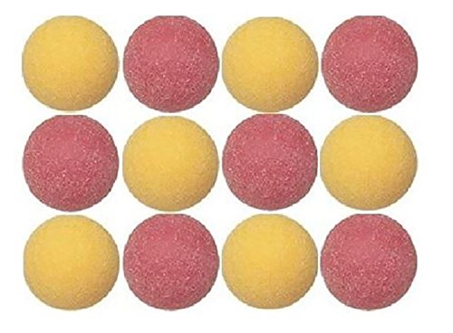 Tornado Official Foosballs Tournament Table Soccer Balls - Made in The USA - Commercial Quality - Play Like The Pros - color: Pink and Yellow, size: 12 Balls