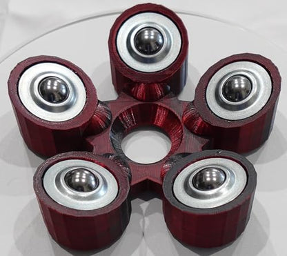 Bowling Ball Spinner - color: Red and Black