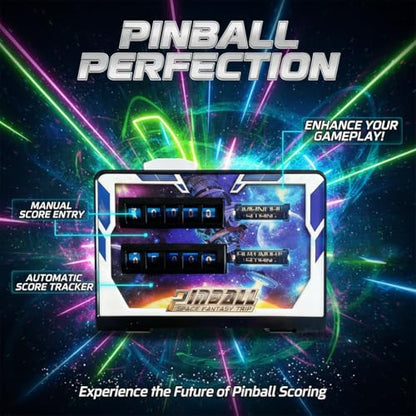 Pinball Machine for Kids 8-12, Pinball Toy with Lights Sounds and Scorer, Compact Tabletop Ball Shooting Game, Action and Reflex Game