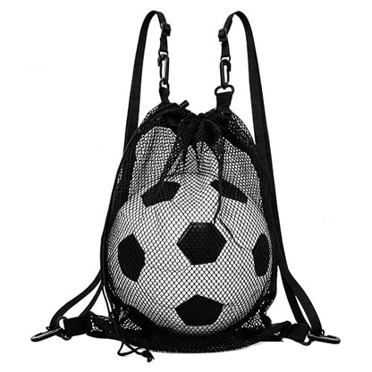 Mesh Ball Bag for Basketball Soccer & Volleyball, Sports Ball Bag with Zipper Pocket,Ball Storage Bag,Lightweight and Breathable - style: Style B