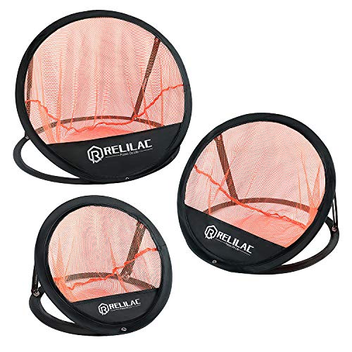 RELILAC Pop Up Golf Chipping Practice Net Set - Indoor/Outdoor Golfing Target Accessories for Golf Practice - Improve Your Short Game - Gifts for Men, Dad, Mom, Husband, Women, Kid, Golfers - style: Net