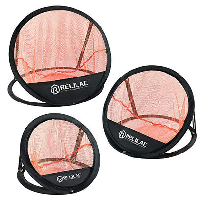 RELILAC Pop Up Golf Chipping Practice Net Set - Indoor/Outdoor Golfing Target Accessories for Golf Practice - Improve Your Short Game - Gifts for Men, Dad, Mom, Husband, Women, Kid, Golfers - style: Net