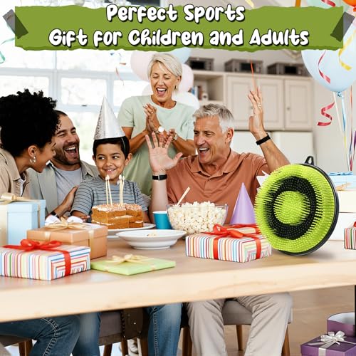 Axe Throwing Game Set for Adults and Kids: Bristle Axe Target Board Game with 4 Throwing Stars, No Drill Mounting, Compact & Portable Design for Indoor Outdoor Use （12in）