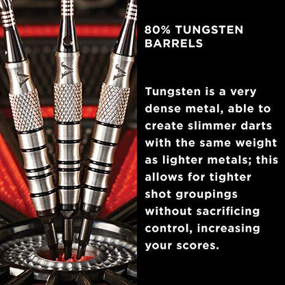 Viper Grim Reaper 80% Tungsten Soft Tip Darts with Storage/Travel Case - size: 16 Grams, style: Coarse Knurling