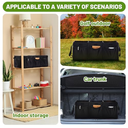 Disc Golf Storage Bag Large Capacity, Each Bag Holds 80 Discs, with Lid and Dividers, Disc Golf Organizer for Professionals, with Handle and Multi Side Pockets - style: 25x15x10inch