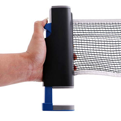 Portable Table Tennis Set Ping Pong Set with Retractable Net Indoor Outdoor Play for Kids Adults