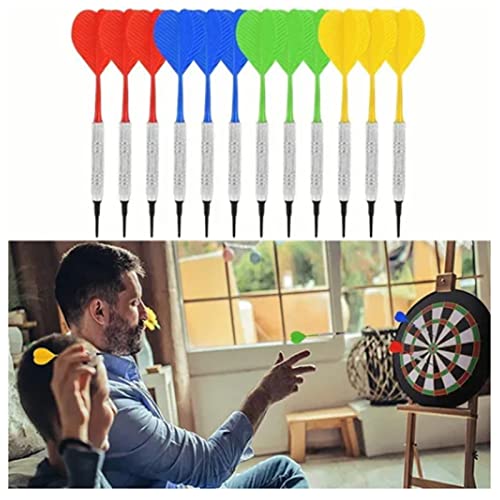 Topyond Soft Darts Set, 12 and 100 Head-Linked Soft Darts, Suitable for Beginners, Adults for Home Game Room, Bar Use