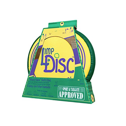 Bottle Bash Soft Toss - Soft Catch for Indoor or Outdoor Flying Disc Games - color: Limp Disc - Green/Yellow