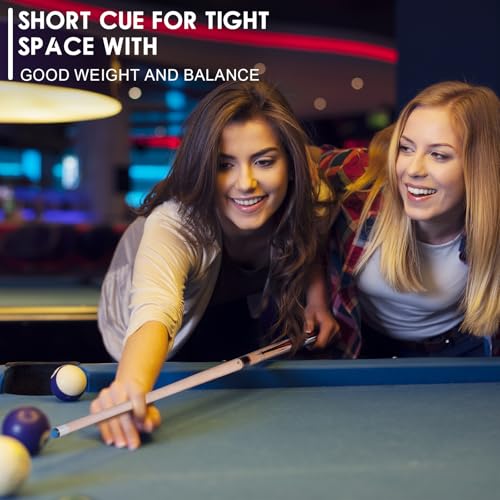36 Inch/ 42 Inch/ 48 Inch Short Pool Cue Stick for Kids, Canadian Maple Billiard Cues for Tight Spaces - color: Natural 36"