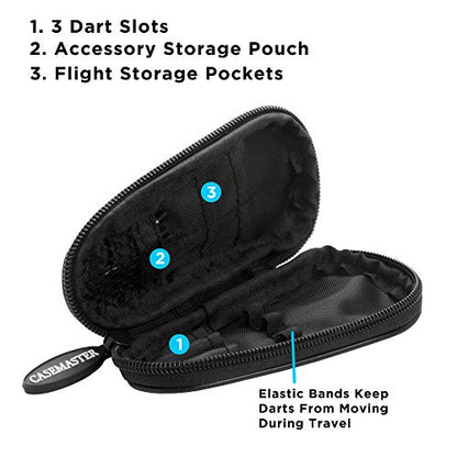 Viper Spinning Bee Soft Tip Darts with Casemaster Storage/Travel Case, 16 Grams - color: Black