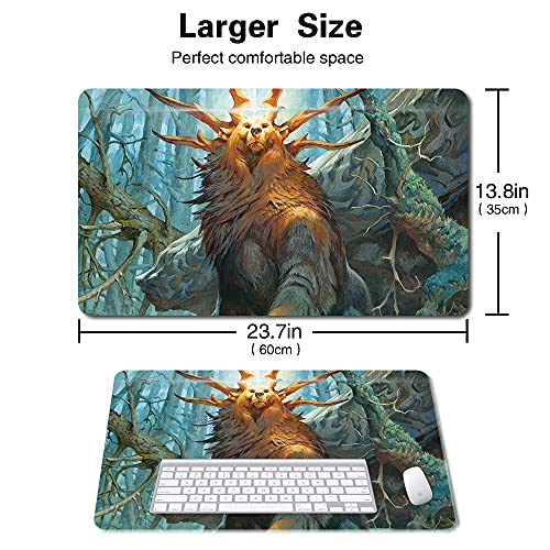 Board Game TCG Playmat Table Mats Games Size 60X35 cm Mousepad Compatible for MTG CCG RPG Trading Card Game (AYULA, Queen Among Bears) - color: Ayula, Queen Among Bears