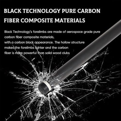 100% Carbon Fiber Shaft, Black Technology Shaft of Pool Cue Front Part for Billiard Play/Break/Snooker Cue Shaft with Foam- 737 mm,745mm,765mm - color: Uniloc(OKHEALING), size: 9.5*21.4*745