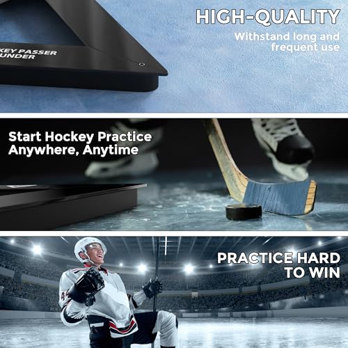 Hockey Passer Rebounder,Heavy Duty Hockey Training Equipment,Hockeys Training Aids for Improves Passing,Shooting,and Stickhandling Skills,Use On and Off The Ice-Length 26 inch, Puck Control