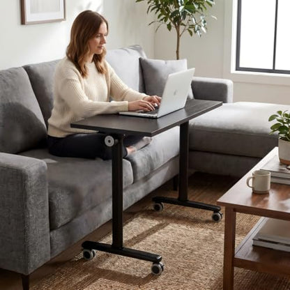 Folding Conference Table with Wheels, Mobile Flip-Top Training Table, Modular Space-Saving Meeting Table for Office, Classroom, Seminar, Library (10, Black, 55IN) - color: Black, size: 55IN