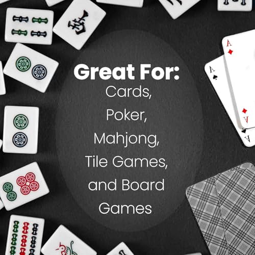 Felt Card Table Game Cover, Black, Oval, 48 x 68 inches | Elastic Fitted, Fits Round Tables