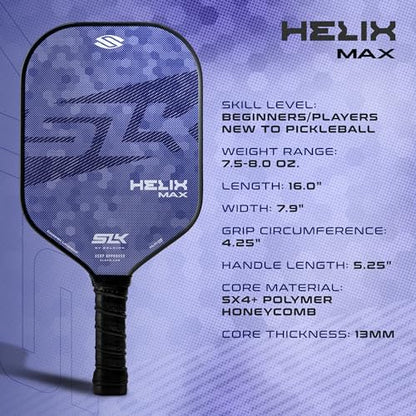 Selkirk Sport SLK Helix Pro Pickleball Paddle | Carbon Fiber & Fiberglass - color: Camo Hex