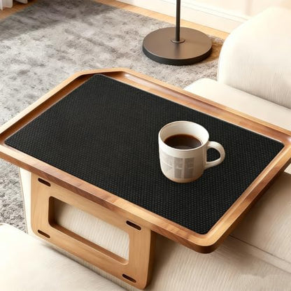 2MM Thick Black Non-Slip Grip Mat - Washable & Cut-to-Fit, Multi-Use Anti-Slip Pad for Furniture, Pet Bowls, Folding Walker, Desks, and Crafts，Couch Arm Table，Guitar Non Slip Pad - color: Black, size: 10" x 7.5"