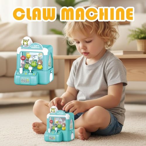 Mini Claw Machine for Kids - Vending Machines Toys, Electronic Arcade Game, Animal Theme Arcades Game Party Toy, Christmas & New Year Gifts for Boys Girls Age 3+, Party Home Arcade Toy (Frog) - color: Frog