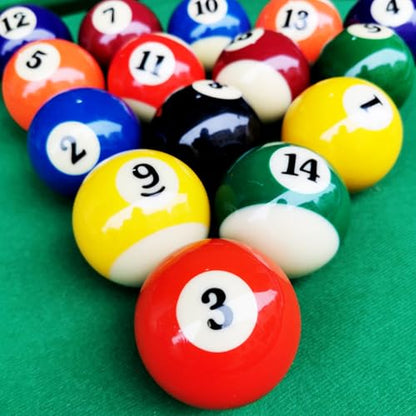 Replacement Billiards Ball, 2-1/4" Regulation Size, Object Balls with Cue Ball & Billiard #8 Ball, Standard Billiards Ball Accessories - color: 7