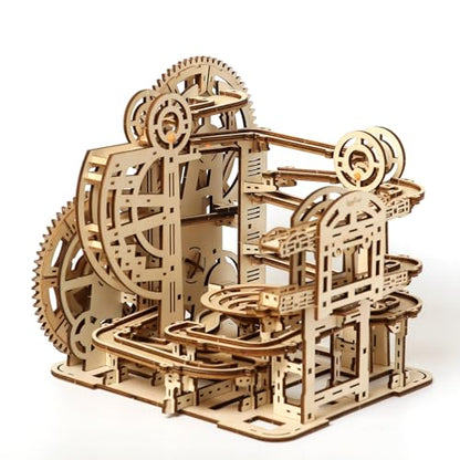 3D Wooden Puzzles Marble Run Set - Space Labyrinth Mechanical Model Kits with Motor, Brainteaser and Puzzle for Christmas/Birthday,Gifts for Adults and Teens to Build Combination - style: Space Labyrinth