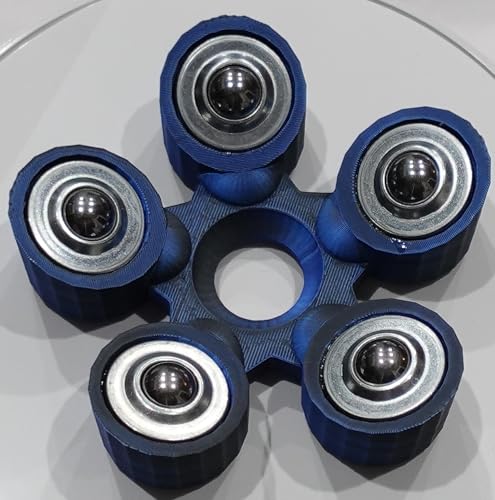 Bowling Ball Spinner - color: Midnight Blue and Black