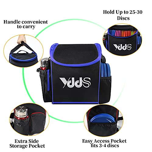 GOOSO Disc Golf Set with Bag - 12 PCS Flying Disc Golf Discs for Beginner with Putter, Midrange, Driver | Portable Disc Golf Backpack Holds 28+ Discs Free Stand Bag Design for Convenient Use | Disc Golf Discs for Beginner with Putter, Midrange, Driver Fre