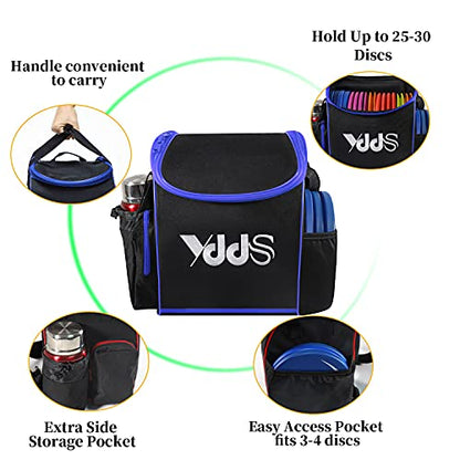 GOOSO Disc Golf Set with Bag - 12 PCS Flying Disc Golf Discs for Beginner with Putter, Midrange, Driver | Portable Disc Golf Backpack Holds 28+ Discs Free Stand Bag Design for Convenient Use | Disc Golf Discs for Beginner with Putter, Midrange, Driver Fre
