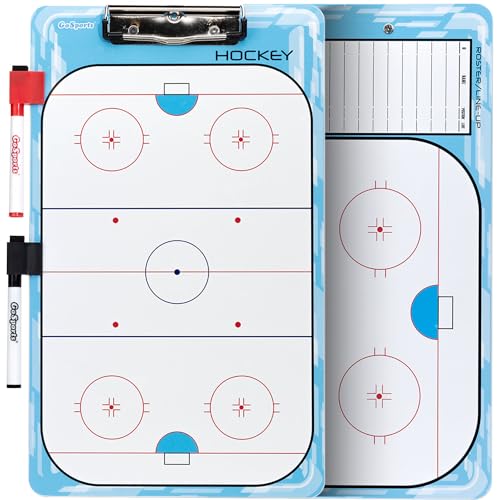 GoSports Premium Dry Erase Coaches Clipboards – Basketball, Baseball, Football, Soccer, Hockey, Volleyball, Lacrosse - color: Hockey